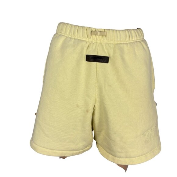 Essentials Fear Of God Shorts Kids Youth Size 12 Yellow Comfort Athletic - Picture 6 of 15